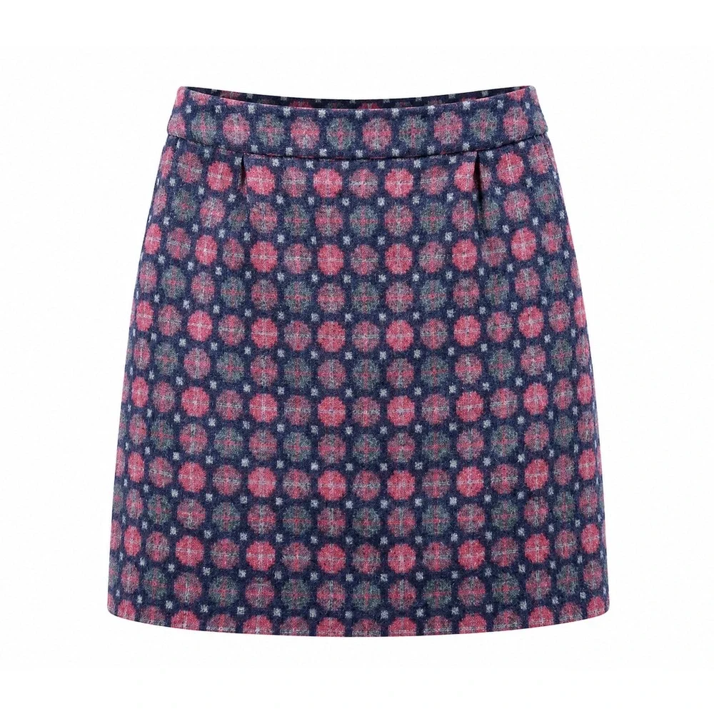 Boden Wool‎ Mini Skirt Womens 10 preppy academia office retro party fall career